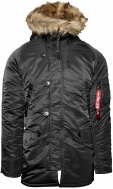 ALPHA INDUSTRIES Zimná parka 'N3B VF 59'  čadičová / oranžová