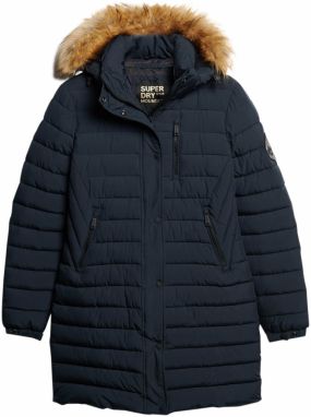 Superdry Zimný kabát 'Fuji'  námornícka modrá / svetlohnedá