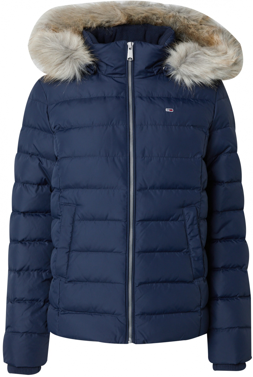 Tommy Jeans Zimná bunda  námornícka modrá