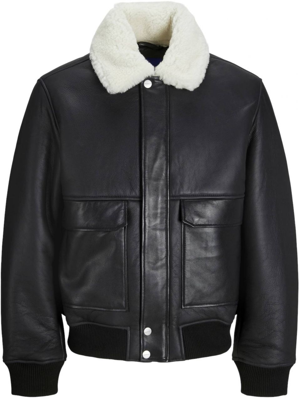 JACK & JONES Prechodná bunda 'JORMargate'  čierna / biela