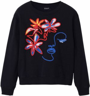 Desigual Mikina  zmiešané farby / čierna