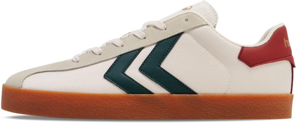 Hummel Nízke tenisky 'Diamant Lx-E Rs'  zlatá žltá / jedľová / tmavočervená / biela