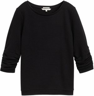 TOM TAILOR DENIM Mikina  čierna