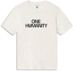 Thinking MU Tričko 'One Humanity'  čierna / šedobiela