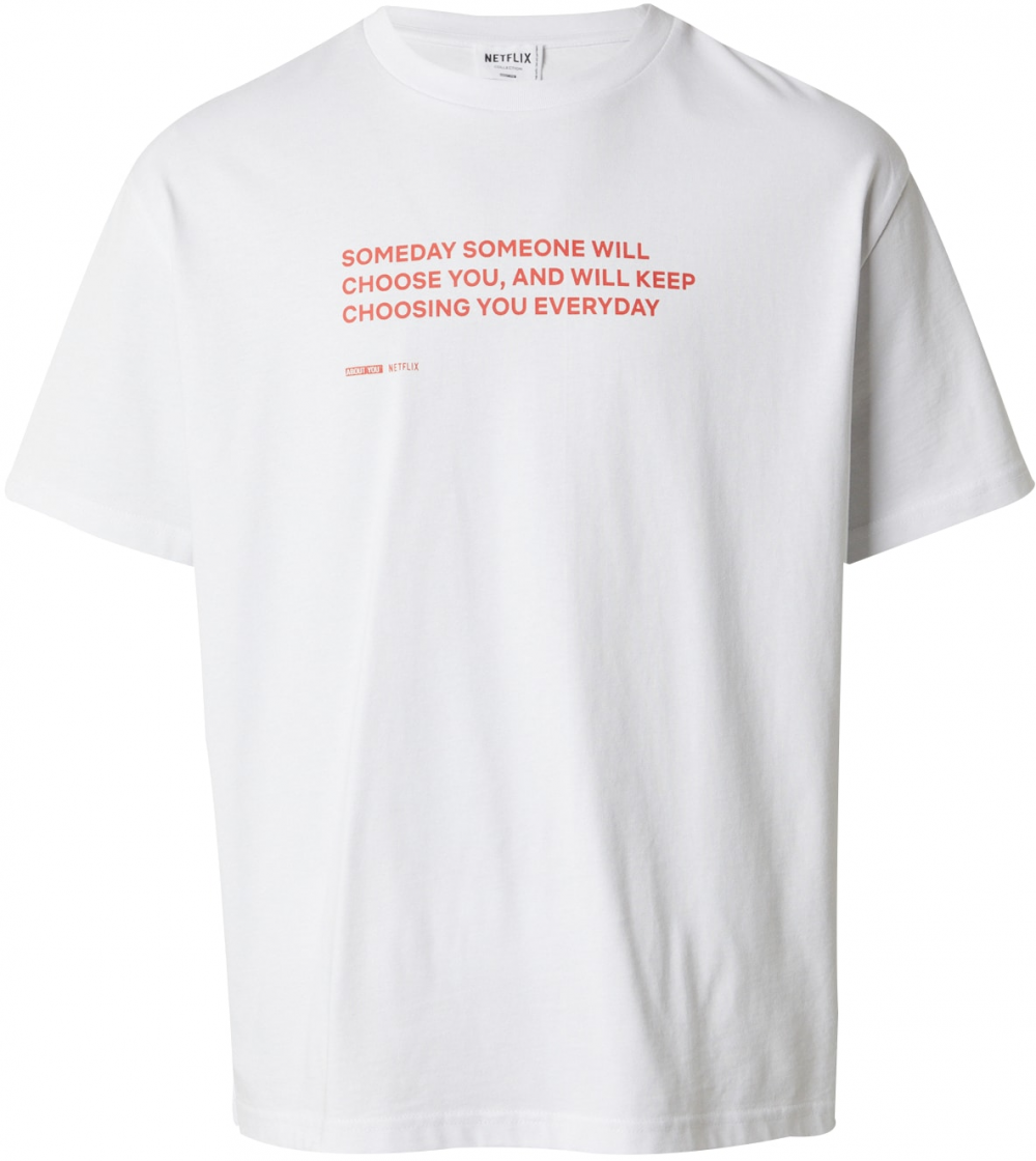 Netflix Collection Tričko  červená / biela