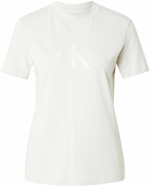 Calvin Klein Jeans Tričko  svetlosivá / biela