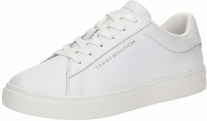 TOMMY HILFIGER Nízke tenisky 'Essential Court'  zlatá / sivá / biela