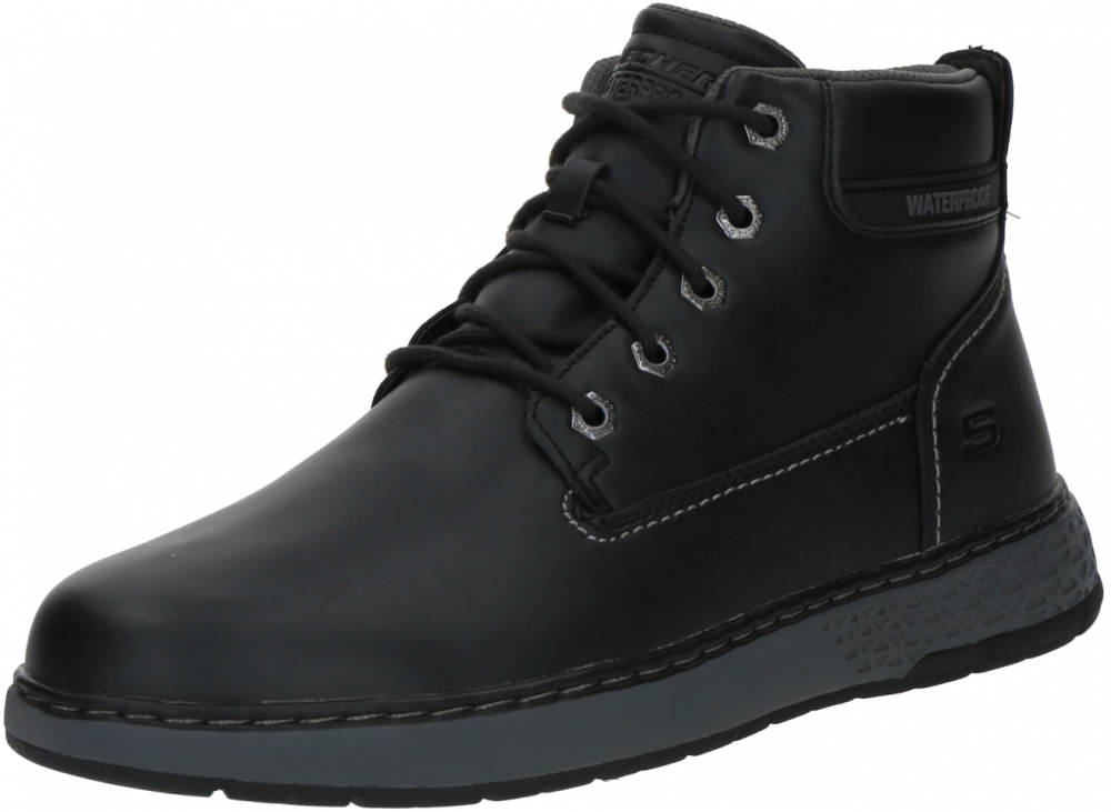 SKECHERS Šnurovacie čižmy 'Garlan'  čierna