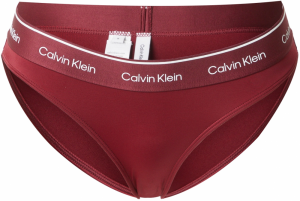 Calvin Klein Swimwear Bikinové nohavičky  farba lesného ovocia / biela