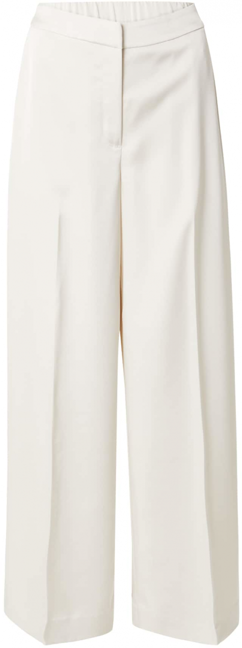 Calvin Klein Nohavice s pukmi  biela