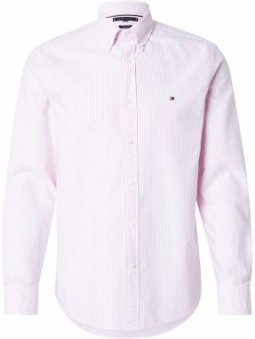TOMMY HILFIGER Košeľa 'Heritage'  ružová / biela
