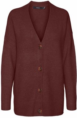 VERO MODA Kardigán 'VMLEFILE'  čokoládová
