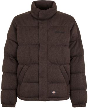 DICKIES Prechodná bunda 'BAKER'  čokoládová / čierna