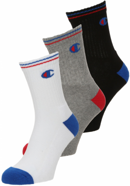 Champion Authentic Athletic Apparel Ponožky  modrá / sivá melírovaná / červená / čierna / biela