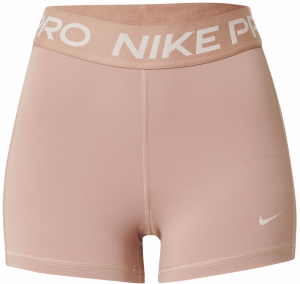 NIKE Športové nohavice  kapučíno / biela