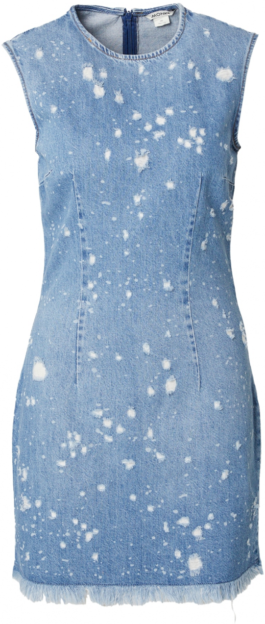 Monki Šaty  modrá denim
