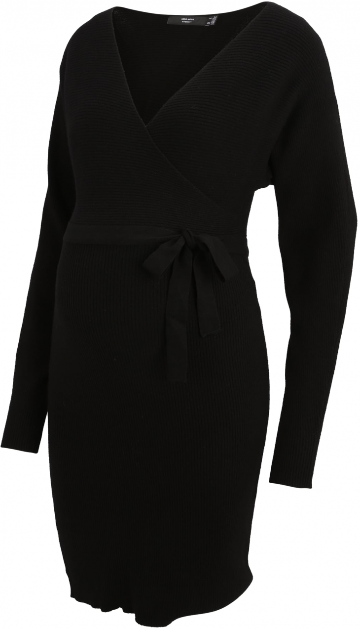 Vero Moda Maternity Pletené šaty  čierna