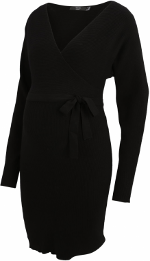 Vero Moda Maternity Pletené šaty  čierna