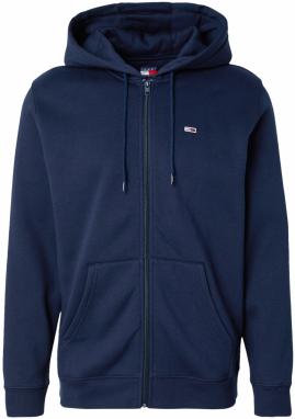 Tommy Jeans Tepláková bunda  námornícka modrá
