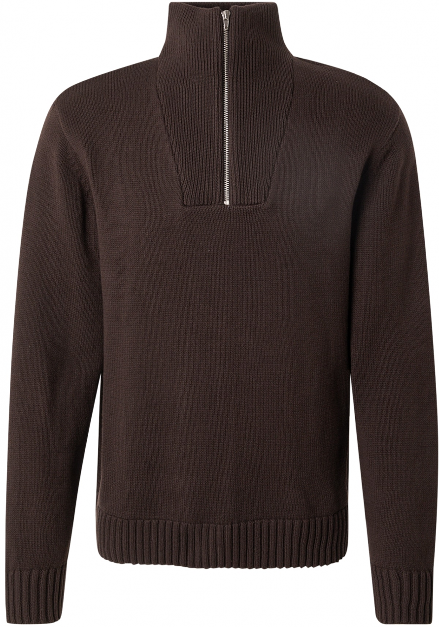 JACK & JONES Sveter 'JORFREDERIKSBERG'  tmavohnedá