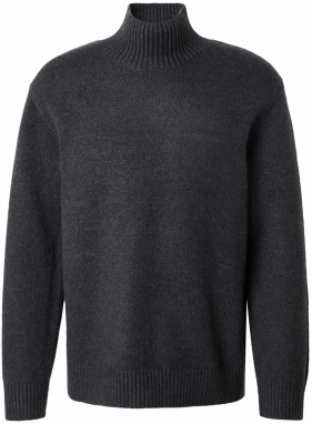JACK & JONES Sveter  tmavosivá
