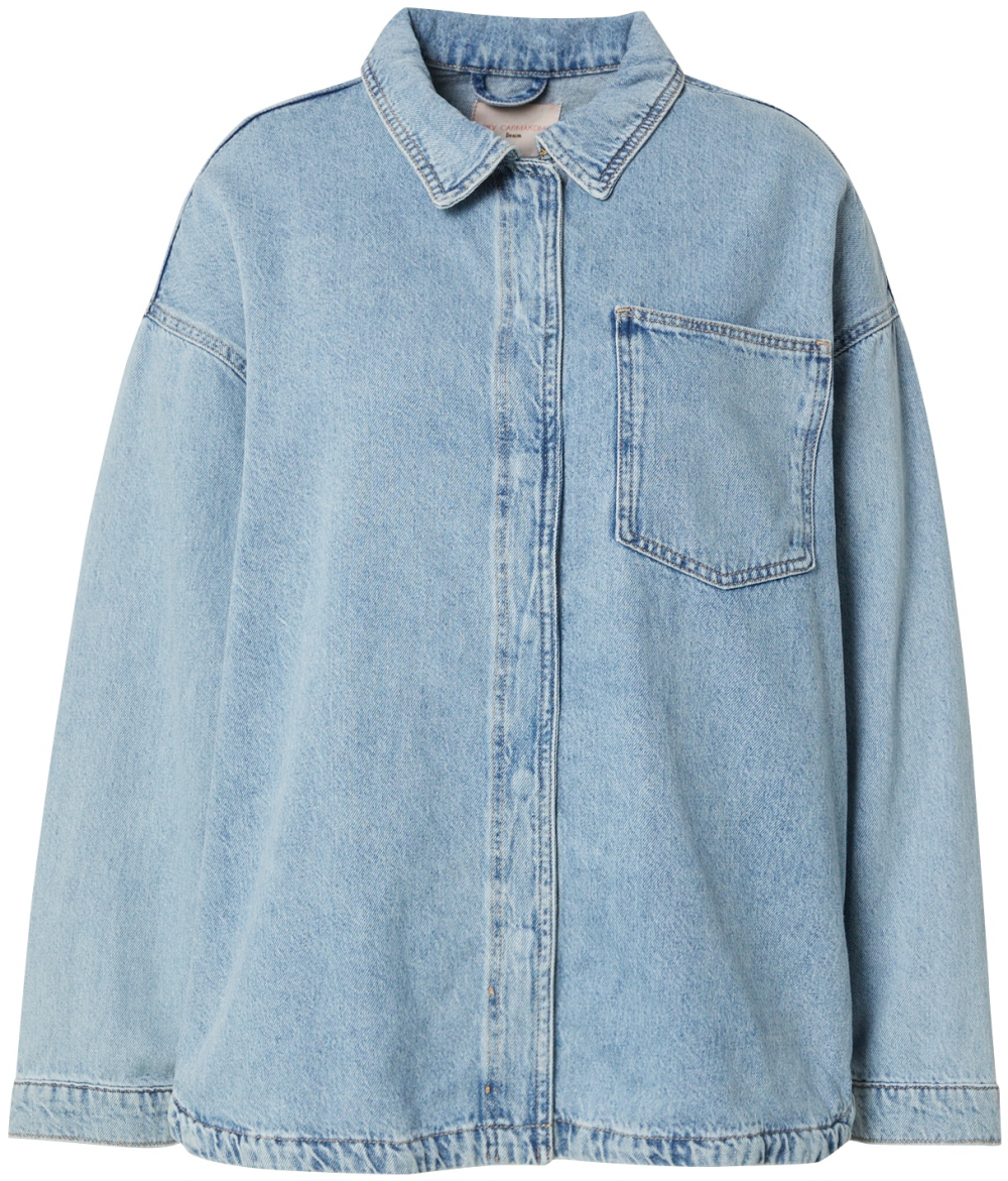 ONLY Carmakoma Blúzka 'CAREmmie'  modrá denim