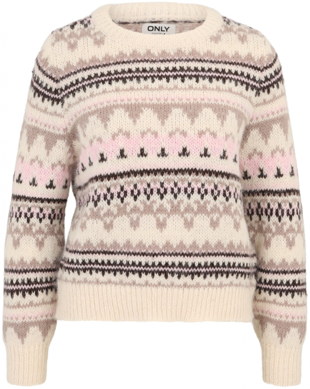 Only Petite Sveter  tmavošedá / svetlosivá / rosé / čierna