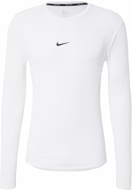 NIKE Funkčné tričko 'Pro'  čierna / biela