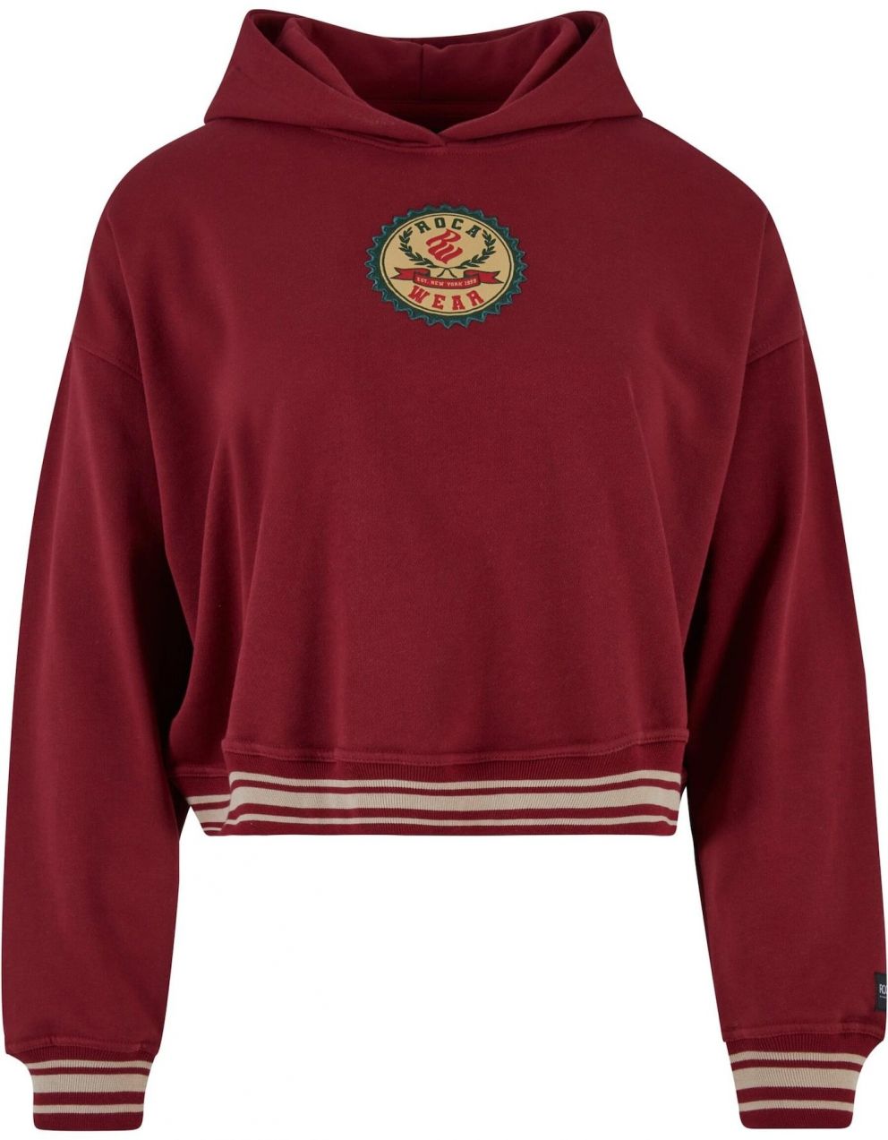 ROCAWEAR Mikina 'Kansas'  béžová / žltá / zelená / burgundská