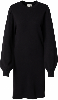 YAS Pletené šaty 'Yasfonny'  čierna