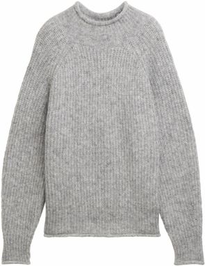 TOM TAILOR DENIM Sveter  sivá melírovaná