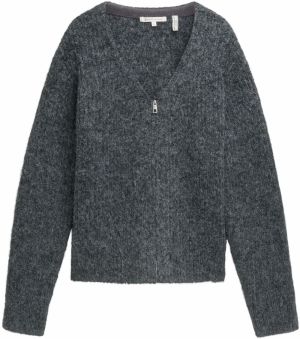 TOM TAILOR DENIM Kardigán  tmavosivá