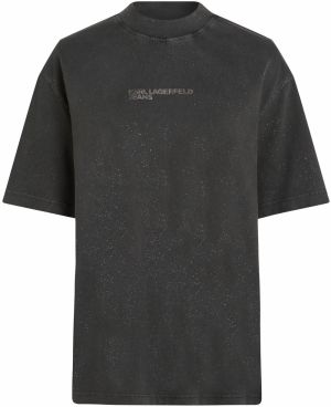 KARL LAGERFELD JEANS Tričko  brokátová / čierna