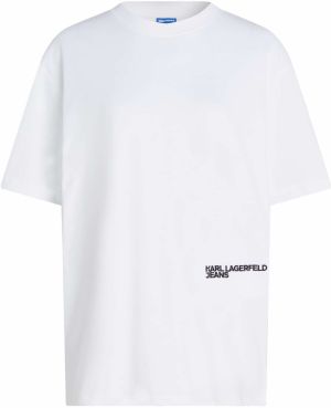 KARL LAGERFELD JEANS Tričko  čierna / biela