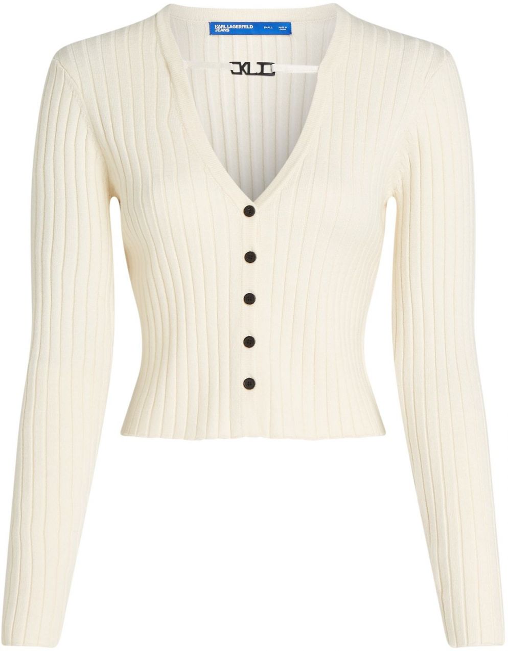 KARL LAGERFELD JEANS Kardigán  biela ako vlna