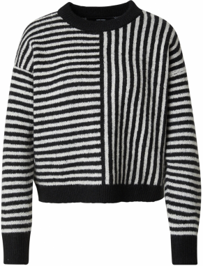 VERO MODA Sveter 'VMUranus'  nebielená / čierna