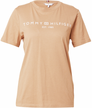 TOMMY HILFIGER Tričko  kaki / biela