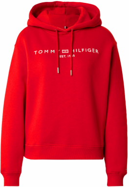 TOMMY HILFIGER Mikina  červená / biela