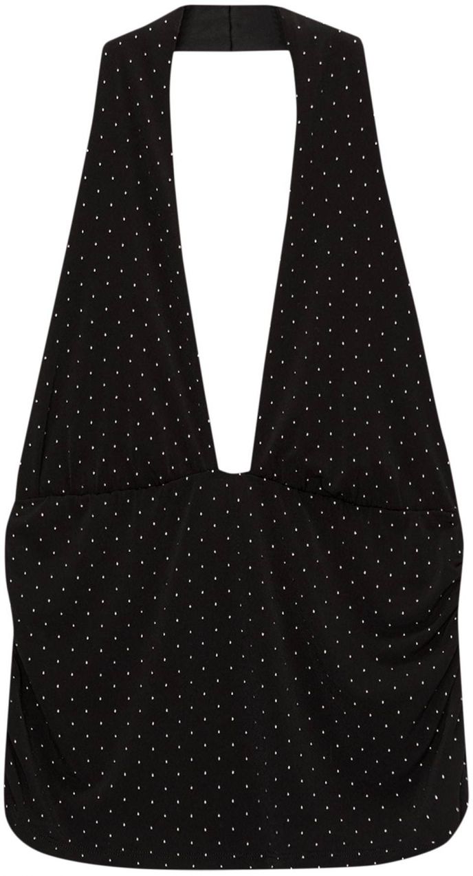Pull&Bear Top  čierna / biela