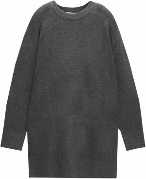 Pull&Bear Pletené šaty  tmavosivá