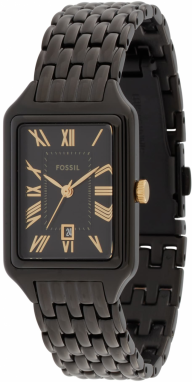 FOSSIL Analógové hodinky 'RAQUEL'  zlatá / čierna