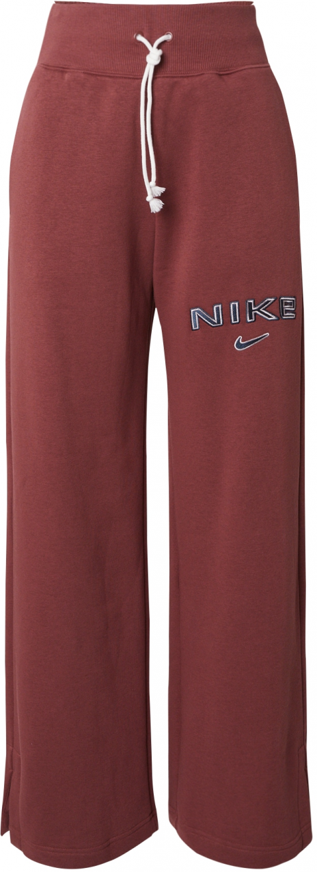 Nike Sportswear Nohavice 'PHNX FLC'  námornícka modrá / hrdzavo červená / biela