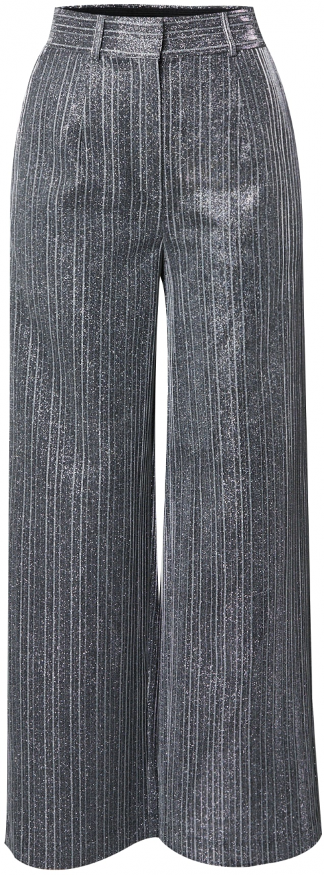 YAS Nohavice  čierna / strieborná