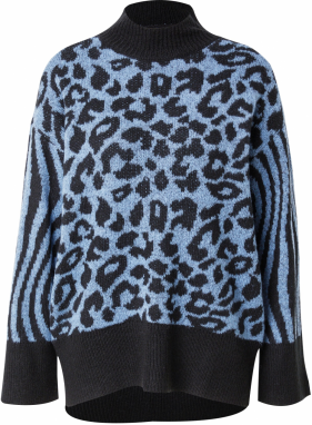 VERO MODA Sveter 'VMMARS'  svetlomodrá / čierna