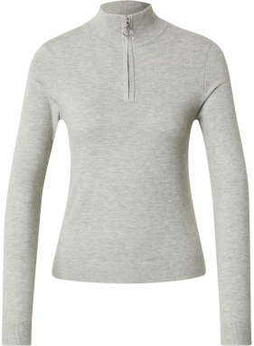 VERO MODA Sveter 'VMHAPPINESS'  sivá melírovaná