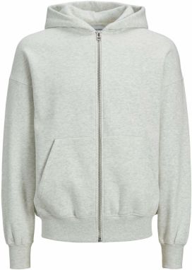JACK & JONES Tepláková bunda 'JJEUrban Edge'  biela melírovaná