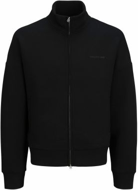 JACK & JONES Tepláková bunda 'JCOKINETIC'  čierna