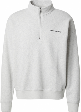Abercrombie & Fitch Mikina  sivá melírovaná