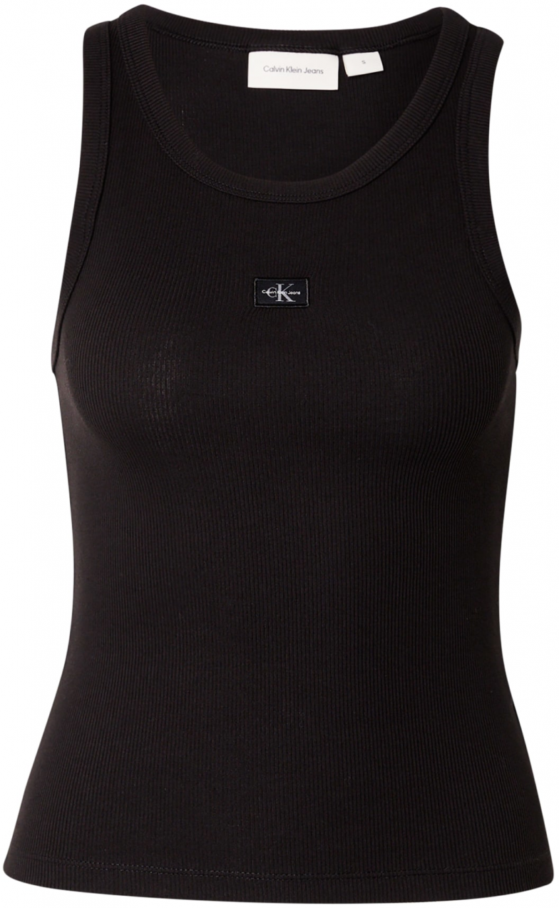 Calvin Klein Jeans Top  čierna / biela