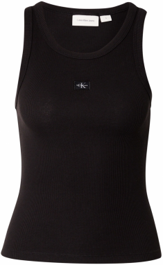 Calvin Klein Jeans Top  čierna / biela